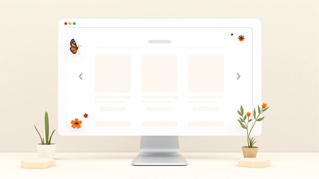 Exemplos de posicionamento estratégico de elementos decorativos em diferentes layouts de interface